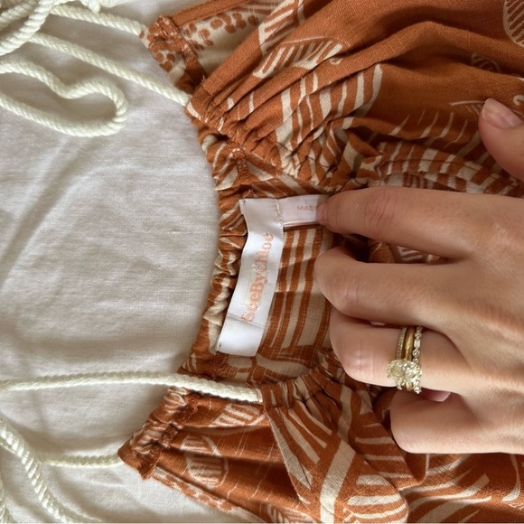 See by Chloe Tie Sleeve Blouse Size US 2 - Picture 8 of 10